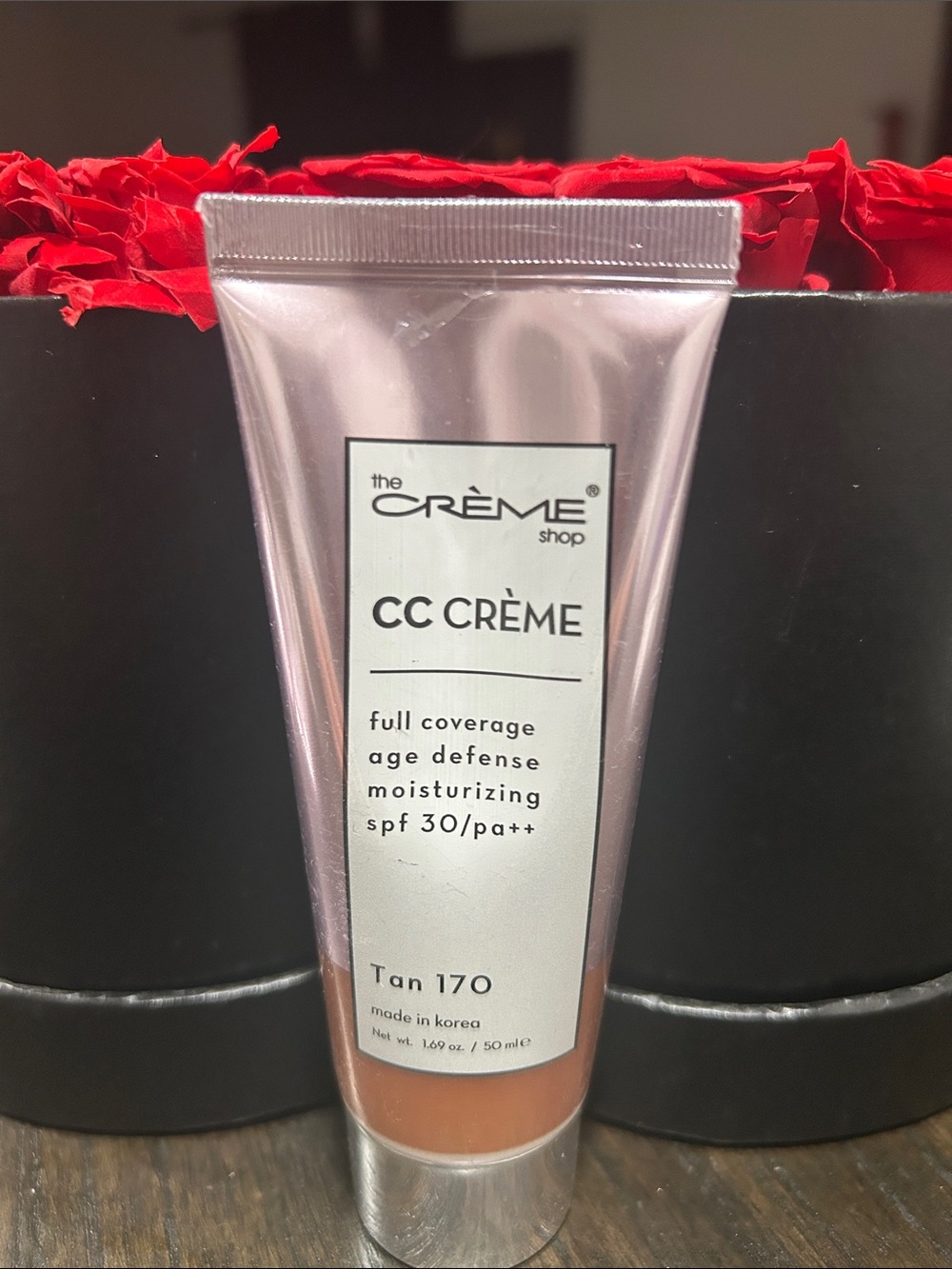 The Crème Shop CC Crème SPF 30 - Tan 170 Pink & Peach Tube